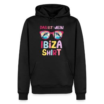Delfin Sonnenbrille Urlaub Saufen Ibiza Party - Männer Premium Bio Hoodie - Schwarz - Vorne - Nico (187cm)