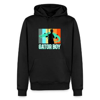 Gator Boy - Männer Premium Bio Hoodie - Schwarz - Vorne - Nico (187cm)