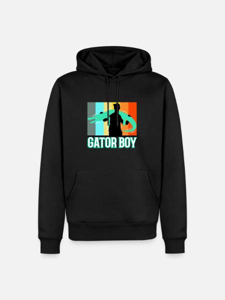 Gator Boy - Sweat à capuche Premium bio Homme - noir