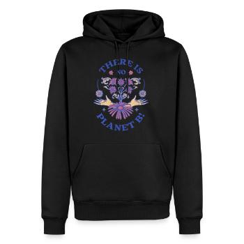 Il n’y a pas de Jour de la Terre de la planète B - Sweat à capuche Premium bio Homme - noir - Devant - Nico (187cm)