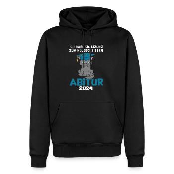 High School Diploma 2024 Graduation License to Wisecrack - Men’s Premium Organic Hoodie - black - Front - Nico (187cm)