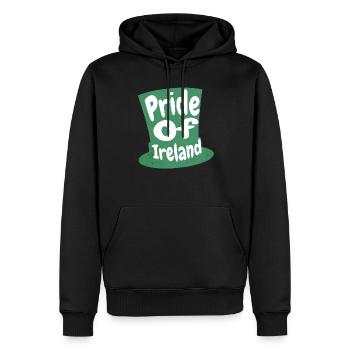 Pride Of Ireland: Embrace Celtic Charm & Tradition - Männer Premium Bio Hoodie - Schwarz - Vorne - Nico (187cm)