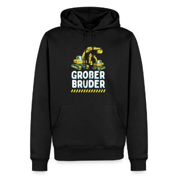 Excavatrice Big Brother 2024 - Sweat à capuche Premium bio Homme - noir - Devant - Nico (187cm)