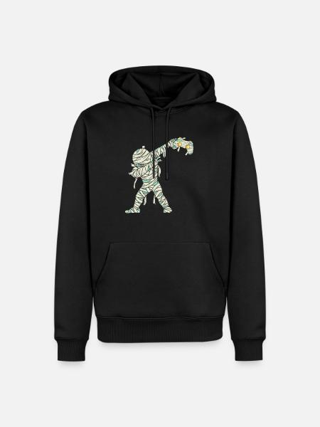 Halloween Dabbing Mummy Gamer - Men’s Premium Organic Hoodie - black
