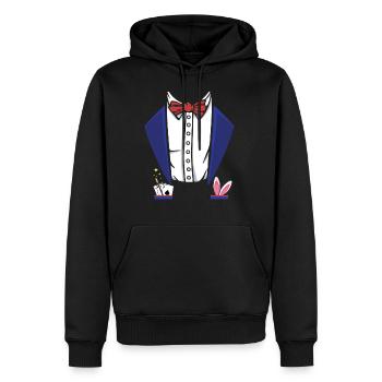 Costume de magicien Magie Tours de magie Cadeau Magicien - Sweat à capuche Premium bio Homme - noir - Devant - Nico (187cm)