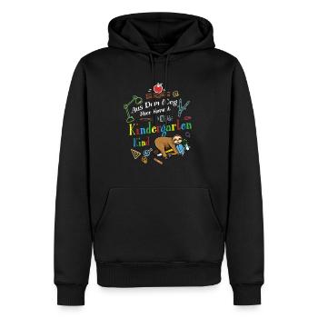 Aus Der Weg Hier Kommt Ein Kindergartenkind - Männer Premium Bio Hoodie - Schwarz - Vorne - Nico (187cm)