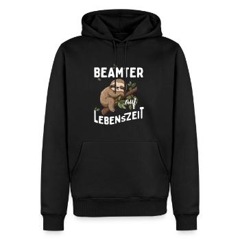 Beamter auf Lebenszeit Beamter 4 Life - Männer Premium Bio Hoodie - Schwarz - Vorne - Nico (187cm)
