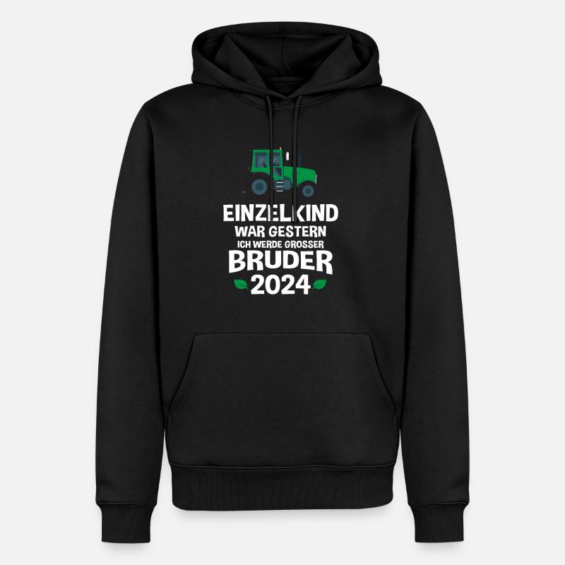 Grand Frère 2024 - Sweat à capuche Premium bio Homme - noir