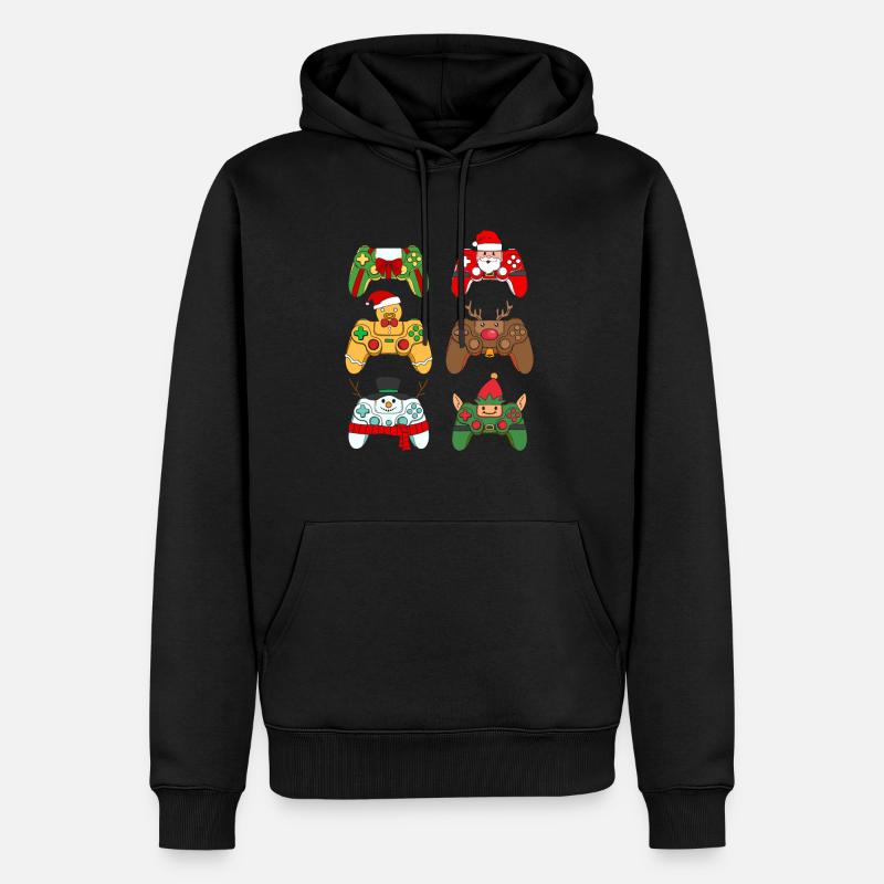 Christmas Gaming Controller - Männer Premium Bio Hoodie - Schwarz