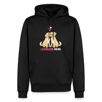 Beste Labrador Mama - Männer Premium Bio Hoodie - Schwarz - Vorne - Nico (187cm)