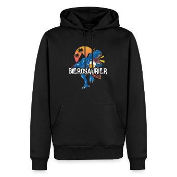 Bierosaurus Bière Osaur Bière Buveur de bière - Sweat à capuche Premium bio Homme - noir - Devant - Nico (187cm)