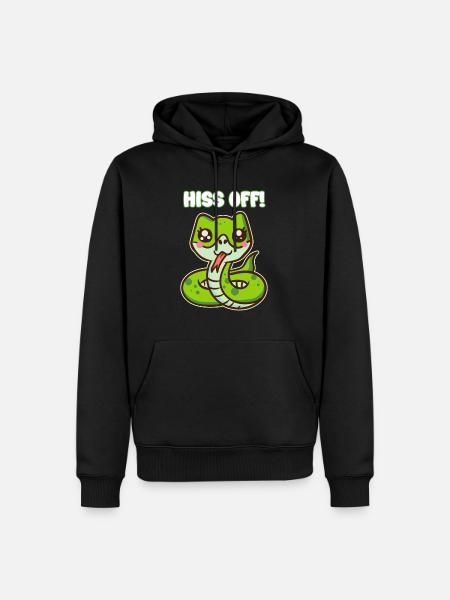 Hiss Off! - Cute Snake Pun - Men’s Premium Organic Hoodie - black