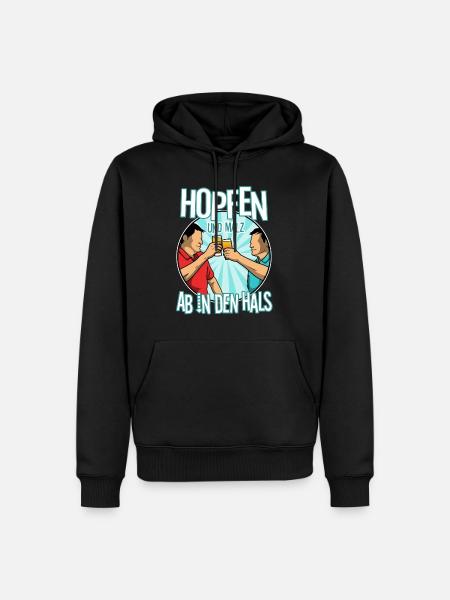 Hops and malt - Men’s Premium Organic Hoodie - black