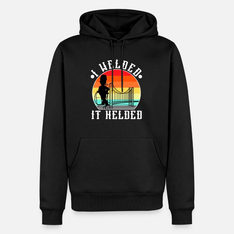 Je l’ai soudé maintenu - Sweat à capuche Premium bio Homme - noir