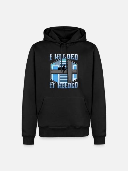 I welded it helded - Men’s Premium Organic Hoodie - black