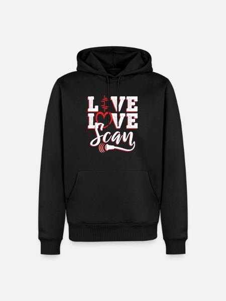 Analyse de l’amour en direct - Sweat à capuche Premium bio Homme - noir