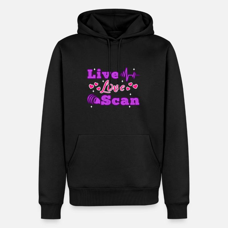 Analyse de l’amour en direct - Sweat à capuche Premium bio Homme - noir