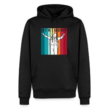 Conductor Characteristics Conductor Music Teacher - Men’s Premium Organic Hoodie - black - Front - Nico (187cm)