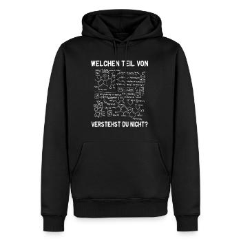 Qu’est-ce que vous ne comprenez pas de la part d’un biologiste chimiste - Sweat à capuche Premium bio Homme - noir - Devant - Nico (187cm)
