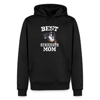 Dog Mom Hunde Spruch Frauchen Berner Sennenhund - Männer Premium Bio Hoodie - Schwarz - Vorne - Nico (187cm)