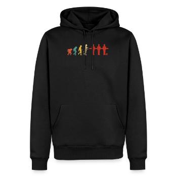 Tischkicker Evolution Kicker Geschenk Tischfußball - Männer Premium Bio Hoodie - Schwarz - Vorne - Nico (187cm)