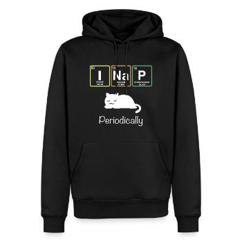 I Nap Cat Tableau périodique Enseignant T Shirt Cadeau - Sweat à capuche Premium bio Homme - noir - Devant - Nico (187cm)