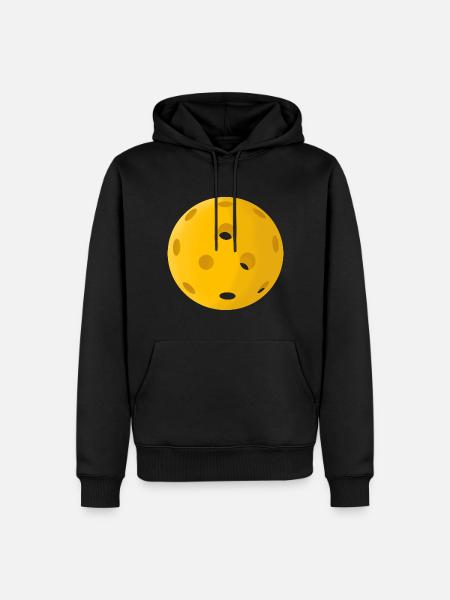 Pickleball Ball - Männer Premium Bio Hoodie - Schwarz