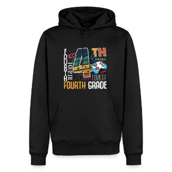 4. Klasse Gaming Schulkind - Männer Premium Bio Hoodie - Schwarz - Vorne - Nico (187cm)