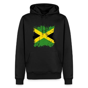 Jamaika Flagge Jamaikanische Fahne Jamaica Vintage - Männer Premium Bio Hoodie - Schwarz - Vorne - Nico (187cm)