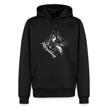 BELGIAN MALINOIS Maligator Hundesport Wilsigns - Männer Premium Bio Hoodie - Schwarz - Vorne - Nico (187cm)