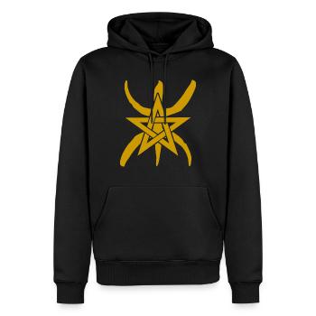 Berber Amazigh Marokko - Männer Premium Bio Hoodie - Schwarz - Vorne - Nico (187cm)