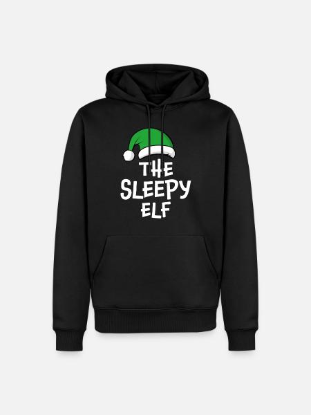 The Sleepy Elf - Men’s Premium Organic Hoodie - black