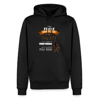 Je suis un Frère Bricoleur cool et super - Sweat à capuche Premium bio Homme - noir - Devant - Nico (187cm)