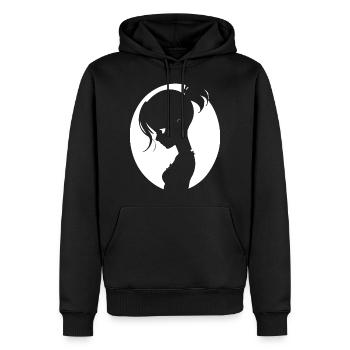 Batcave Girl Dark Fairytale Goth Occult Women Got - Sweat à capuche Premium bio Homme - noir - Devant - Nico (187cm)