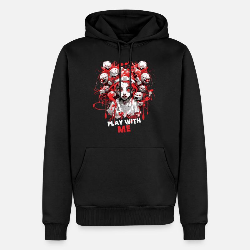 Costume d’infirmière d’Halloween avec soin - Sweat à capuche Premium bio Homme - noir