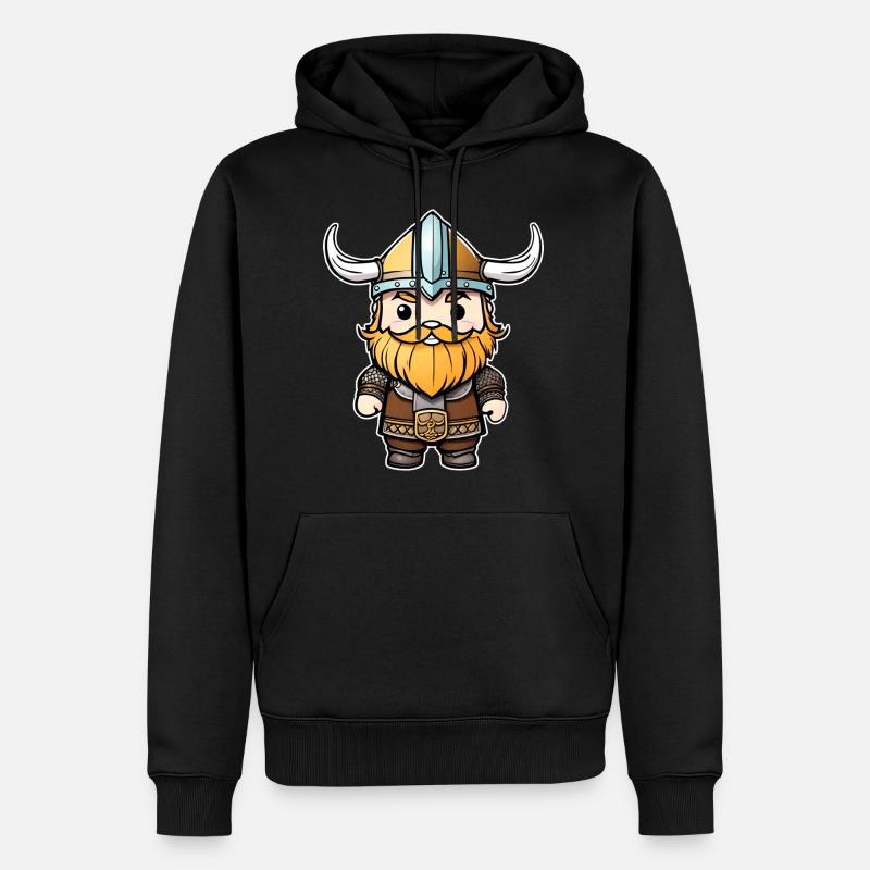 Viking mignon - Sweat à capuche Premium bio Homme - noir