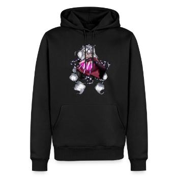 Dark Magic - Sweat à capuche Premium bio Homme - noir - Devant - Nico (187cm)