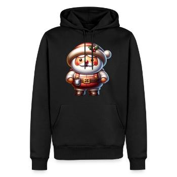Weihnachtsmann Weihnachten - Männer Premium Bio Hoodie - Schwarz - Vorne - Nico (187cm)