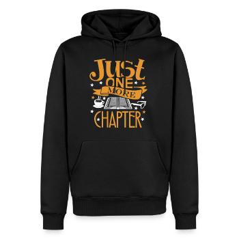 Reading Just One More Chapter Book Love - Men’s Premium Organic Hoodie - black - Front - Nico (187cm)