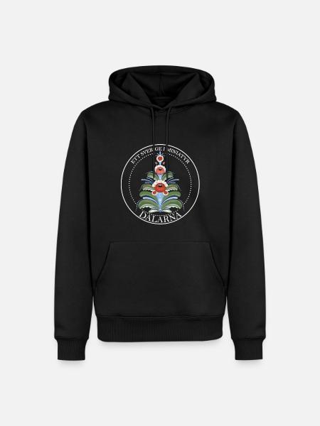 Kurdish Dalian white text - Men’s Premium Organic Hoodie - black