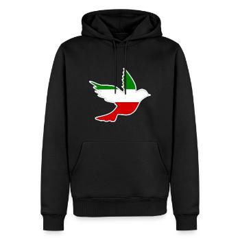 Women life freedom - Sweat à capuche Premium bio Homme - noir - Devant - Nico (187cm)