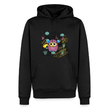 Furby Kahtoh-loo Mit Diamanten - Männer Premium Bio Hoodie - Schwarz - Vorne - Nico (187cm)