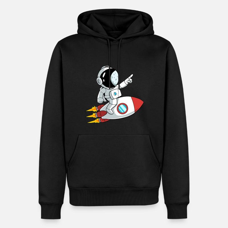 Astronaute Rocket Space - Sweat à capuche Premium bio Homme - noir