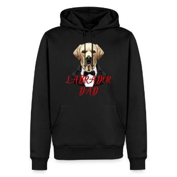 Labrador Retriever MAMA Art Lab chien chiot - Sweat à capuche Premium bio Homme - noir - Devant - Nico (187cm)