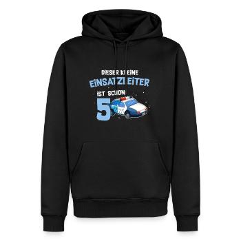 5 Geburtstag Polizei 5 Jahre Alt - Männer Premium Bio Hoodie - Schwarz - Vorne - Nico (187cm)