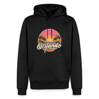 Florida Orlando USA Amerika - Männer Premium Bio Hoodie - Schwarz - Vorne - Nico (187cm)
