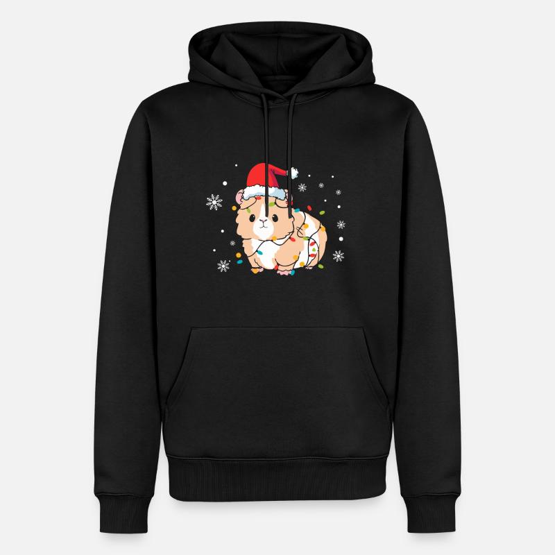 Noël de hamster - Sweat à capuche Premium bio Homme - noir