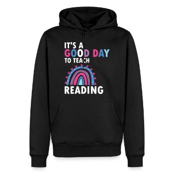 Legasthenie Bewusstsein und Legasthenie Lehrer - Männer Premium Bio Hoodie - Schwarz - Vorne - Nico (187cm)