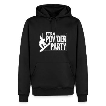 Skifahren Snowboard Berge Urlaub Schnee Freestyle - Männer Premium Bio Hoodie - Schwarz - Vorne - Nico (187cm)