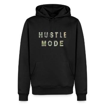 Hustler Mode Money Texture Inspiration - Männer Premium Bio Hoodie - Schwarz - Vorne - Nico (187cm)